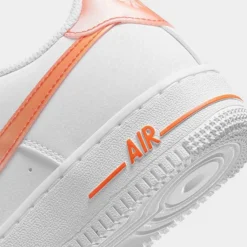Big Kids' Nike Air Force 1 Next Nature Casual Shoes White/Safety Orange - FJ4669 100 -Default Template 7 FJ4669 100 P3