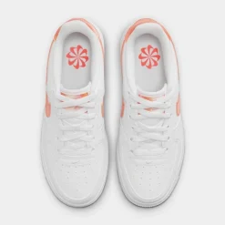 Big Kids' Nike Air Force 1 Next Nature Casual Shoes White/Safety Orange - FJ4669 100 -Default Template 7 FJ4669 100 P5