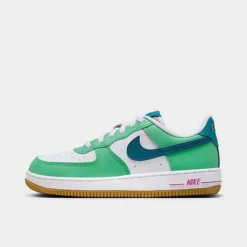 Little Kids' Nike Force 1 LV8 Casual Shoes White/Spring Green/Hyper Violet/Green Abyss - FJ4806 100