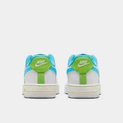 Little Kids' Nike Air Force 1 LV8 Casual Shoes White/Action Green/Opti Yellow/Baltic Blue - FJ4807 100 -Default Template 7 FJ4807 100 P4