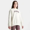 Girls' Nike Sportswear Oversized Sweatshirt Light Orewood Brown - FJ5286 104
