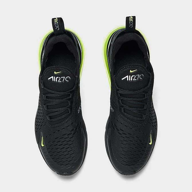 Big Kids' Nike Air Max 270 Casual Shoes Black/White/Volt/Wolf Grey - FN3874 001 7 Big Kids' Nike Air Max 270 Casual Shoes Black/White/Volt/Wolf Grey - FN3874 001 - Image 5