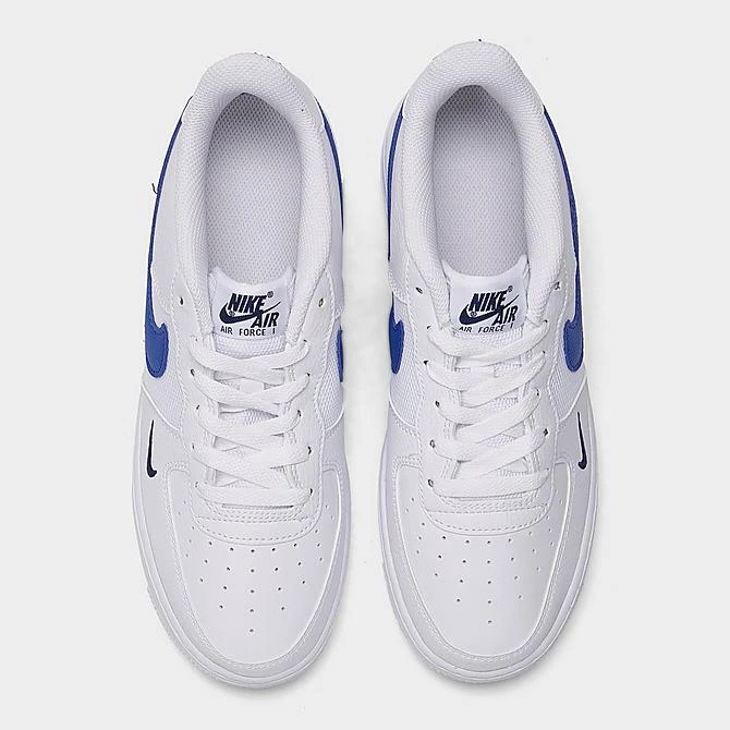 Big Kids' Nike Air Force 1 Casual Shoes White/Game Royal/Midnight Navy - FN3875 100 7 Big Kids' Nike Air Force 1 Casual Shoes White/Game Royal/Midnight Navy - FN3875 100 - Image 5