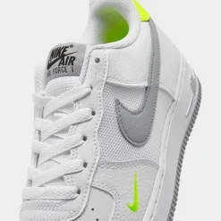 Big Kids' Nike Air Force 1 Casual Shoes White/Grey/Volt - FN3875 101 10 Big Kids' Nike Air Force 1 Casual Shoes White/Grey/Volt - FN3875 101 -Default Template 7 FN3875 101 P3