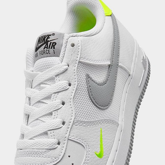 Big Kids' Nike Air Force 1 Casual Shoes White/Grey/Volt - FN3875 101 5 Big Kids' Nike Air Force 1 Casual Shoes White/Grey/Volt - FN3875 101 - Image 3