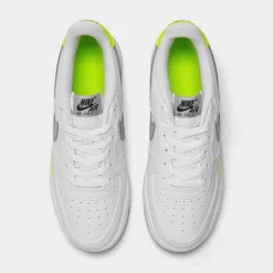 Big Kids' Nike Air Force 1 Casual Shoes White/Grey/Volt - FN3875 101 12 Big Kids' Nike Air Force 1 Casual Shoes White/Grey/Volt - FN3875 101 -Default Template 7 FN3875 101 P5