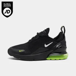 Little Kids' Nike Air Max 270 Casual Shoes Black/White/Volt/Cool Grey - FN3883 001