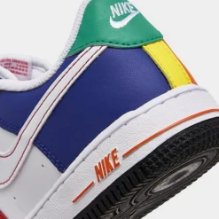 Little Kids' Nike Force 1 LV8 Casual Shoes University Red/White/Deep Royal Blue/Opti Yellow - FN6978 657 -Default Template 7 FN6978 657 P3