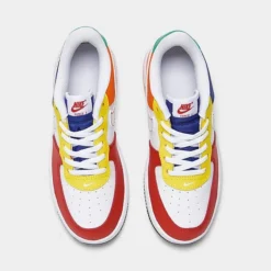 Little Kids' Nike Force 1 LV8 Casual Shoes University Red/White/Deep Royal Blue/Opti Yellow - FN6978 657 -Default Template 7 FN6978 657 P5