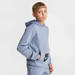 Big Kids' Nike Sportswear Standard Issue Pullover Fleece Hoodie Ashen Slate - FN7724 493 10 Big Kids' Nike Sportswear Standard Issue Pullover Fleece Hoodie Ashen Slate - FN7724 493 -Default Template 7 FN7724 493 M3