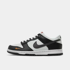 Big Kids' Nike Dunk Low Casual Shoes Black/Medium Ash/Light Silver - FN7784Â 001