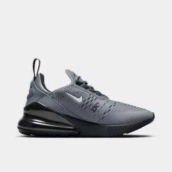 Big Kids' Nike Air Max 270 Casual Shoes Smoke Grey/Black/Bright Mandarin - FN7786 001 -Default Template 7 FN7786 001 P3