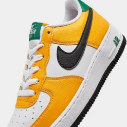 Big Kids' Nike Air Force 1 Low Casual Shoes University Gold/Black/Malachite - FN8008 700 -Default Template 7 FN8008 700 P3