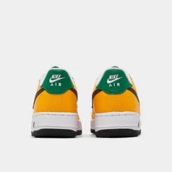 Big Kids' Nike Air Force 1 Low Casual Shoes University Gold/Black/Malachite - FN8008 700 -Default Template 7 FN8008 700 P4