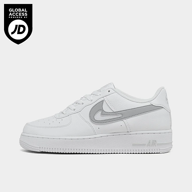 Big Kids' Nike Air Force 1 Reflective Casual Shoes White/Photon Dust - FQ2413 100 3 Big Kids' Nike Air Force 1 Reflective Casual Shoes White/Photon Dust - FQ2413 100