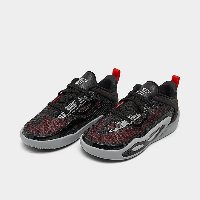 Nike Kids' Toddler Jordan Tatum 1 Basketball Shoes Black/Metallic Silver/Wolf Grey - FQ8136 001 4 Nike Kids' Toddler Jordan Tatum 1 Basketball Shoes Black/Metallic Silver/Wolf Grey - FQ8136 001 - Image 2