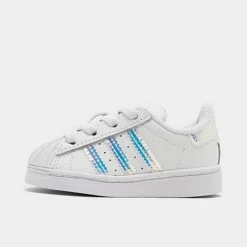 Girls' Toddler Adidas Originals Superstar Casual Shoes Cloud White/Cloud White-Iridescent - FV3143 100