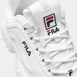 Little Kids' Fila Disruptor 2 Casual Shoes White/Navy/Red - FW02945P 111 -Default Template 7 FW02945P 111 P3