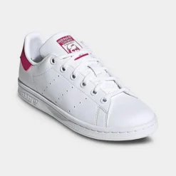 Big Kids' Adidas Originals Stan Smith Casual Shoes White/White/Bold Pink - FX7522 100 -Default Template 7 FX7522 100 P2