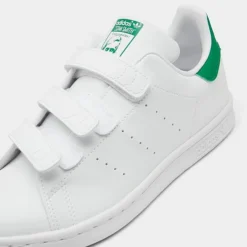 Little Kids' Adidas Originals Stan Smith Primegreen Hook-and-Loop Casual Shoes Cloud White/Cloud White/Green - FX7534 100 -Default Template 7 FX7534 100 P3