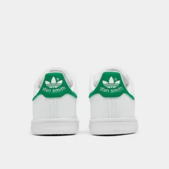 Little Kids' Adidas Originals Stan Smith Primegreen Hook-and-Loop Casual Shoes Cloud White/Cloud White/Green - FX7534 100 -Default Template 7 FX7534 100 P4