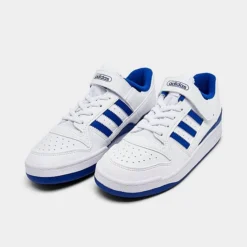 Little Kids' Adidas Originals Forum Low Hook-and-Loop Strap Casual Shoes Cloud White/Royal Blue/Cloud White - FY7978 100 -Default Template 7 FY7978 100 P2