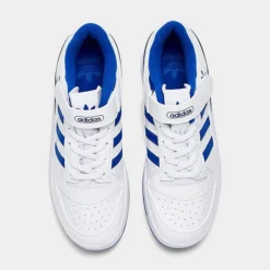 Little Kids' Adidas Originals Forum Low Hook-and-Loop Strap Casual Shoes Cloud White/Royal Blue/Cloud White - FY7978 100 -Default Template 7 FY7978 100 P5