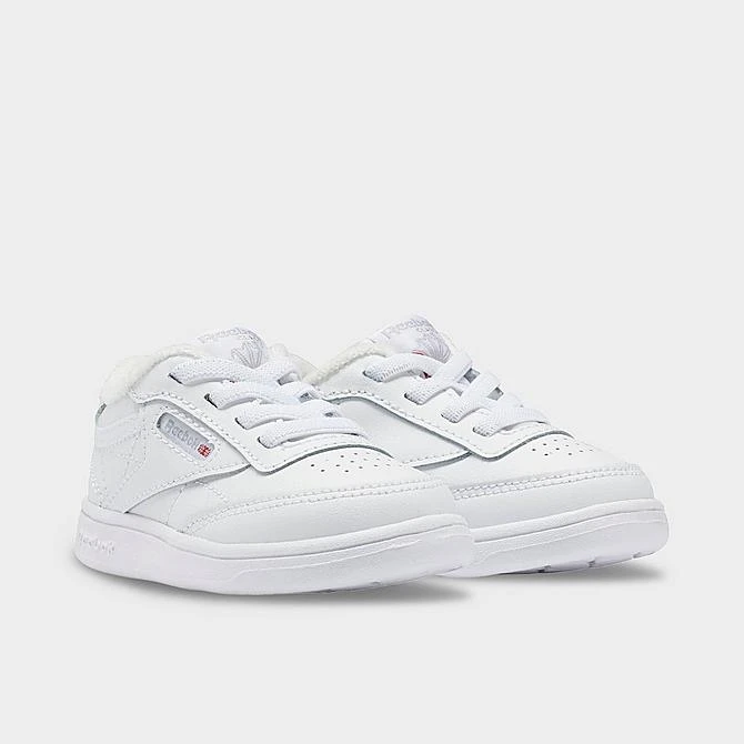 Boys' Toddler Reebok Club C Casual Shoes White/White/White - FZ2095 100 4 Boys' Toddler Reebok Club C Casual Shoes White/White/White - FZ2095 100 - Image 2