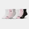 Nike Girls' Jordan Cushioned Ankle Socks (6-Pack) Pink Foam/White/Grey - GJ0458G 686