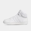 Big Kids' Adidas Hoops Mid Casual Shoes White/White/Grey - GW0401 100 -Default Template 7 GW0401 100 P1