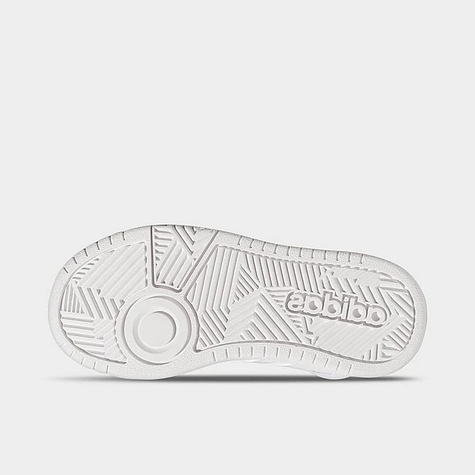 Big Kids' Adidas Hoops Mid Casual Shoes White/White/Grey - GW0401 100 8 Big Kids' Adidas Hoops Mid Casual Shoes White/White/Grey - GW0401 100 - Image 6