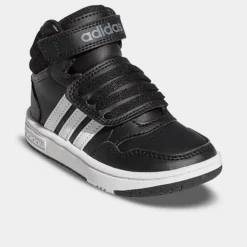 Kids' Toddler Adidas Hoops Mid Casual Shoes Black/White/Grey - GW0408 001 -Default Template 7 GW0408 001 P2