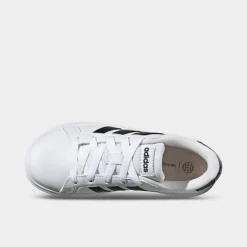 Little Kids' Adidas Grand Court 2.0 Casual Shoes White/Black/Black - GW6511P 100 -Default Template 7 GW6511P 100 P5