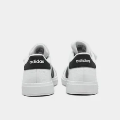 Little Kids' Adidas Grand Court Hook-And-Loop Stretch Lace Casual Shoes Cloud White/Core Black/Core Black - GW6521 100 -Default Template 7 GW6521 100 P4