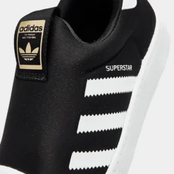 Little Kids' Adidas Originals Superstar 360 Slip-On Casual Shoes Black/White/Gold Metallic - GX3231 001 -Default Template 7 GX3231 001 P3