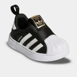 Kids' Toddler Adidas Originals Disney Mickey & Minnie Superstar 360 Slip-On Casual Shoes Black/White/Gold Metallic - GX3233 001 9 Kids' Toddler Adidas Originals Disney Mickey & Minnie Superstar 360 Slip-On Casual Shoes Black/White/Gold Metallic - GX3233 001 -Default Template 7 GX3233 001 P2