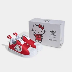 Girls' Little Kids' Adidas Originals X Hello Kitty Superstar 360 Casual Shoes Vivid Red/Cloud White/Core Black - GY9211 626 -Default Template 7 GY9211 626 P3