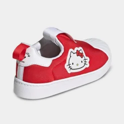 Girls' Little Kids' Adidas Originals X Hello Kitty Superstar 360 Casual Shoes Vivid Red/Cloud White/Core Black - GY9211 626 -Default Template 7 GY9211 626 P4
