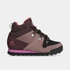 Little Kids' Adidas Terrex Climawarm Snowpitch Winter Shoes Shadow Maroon/Purple/Pulse Lilac - GZ1172P 601