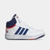 Big Kids' Adidas Hoops Mid Casual Shoes White/Victory Blue/Better Scarlet - GZ9647 100 -Default Template 7 GZ9647 100 P1