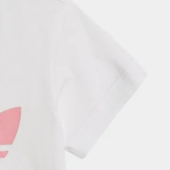 Infant And Kids' Toddler Adidas Originals Trefoil T-Shirt And Shorts Set White/Bliss Pink - HK7480 100 -Default Template 7 HK7480 100 M3