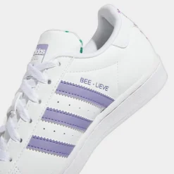 Big Kids' Adidas Originals Superstar Recycled Casual Shoes White/Magic Lilac/Energy Ink - HP6215 100 -Default Template 7 HP6215 100 P3