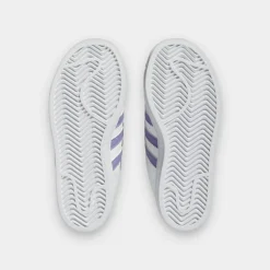 Little Kids' Adidas Originals Superstar Hook-and-Loop Casual Shoes White/Magic Lilac/Energy Ink - HP6217 100 -Default Template 7 HP6217 100 P6