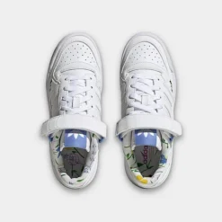 Big Kids' Adidas Originals Forum Low Casual Shoes White/Lavender - HP6245 100 -Default Template 7 HP6245 100 P5