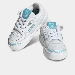 Kids' Toddler Adidas Originals X André Saraiva Forum Low Classic Basketball Shoes White/White/Blue - HP6281 100 -Default Template 7 HP6281 100 P2