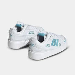 Kids' Toddler Adidas Originals X André Saraiva Forum Low Classic Basketball Shoes White/White/Blue - HP6281 100 -Default Template 7 HP6281 100 P4