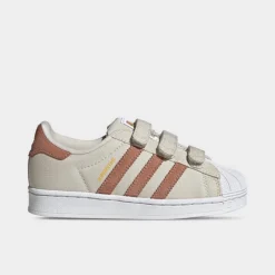 Little Kids' Adidas Originals Superstar Hook-and-Loop Casual Shoes Alumina/Clay Strata/Almost Yellow - HP6550Â 273