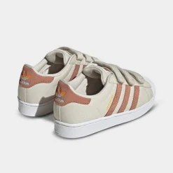 Little Kids' Adidas Originals Superstar Hook-and-Loop Casual Shoes Alumina/Clay Strata/Almost Yellow - HP6550 273 -Default Template 7 HP6550 273 P4