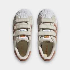 Little Kids' Adidas Originals Superstar Hook-and-Loop Casual Shoes Alumina/Clay Strata/Almost Yellow - HP6550 273 -Default Template 7 HP6550 273 P5