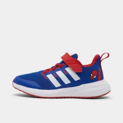 Little Kids' Adidas X Marvel FortaRun 2.0 Spider-Man Cloudfoam Stretch Lace Running Shoes Team Royal Blue/White/Better Scarlet - HP9001 400